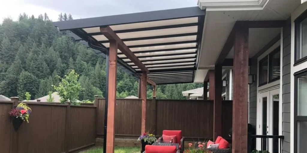 Custom pergola built by Atlas Sun Systems